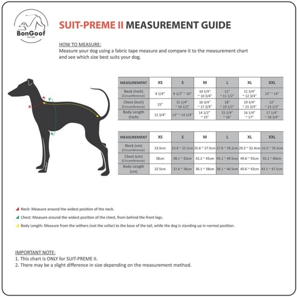 Bongoof Suit-Preme II - Size Small - Black (for Italian Greyhounds) - Picture 3 of 3
